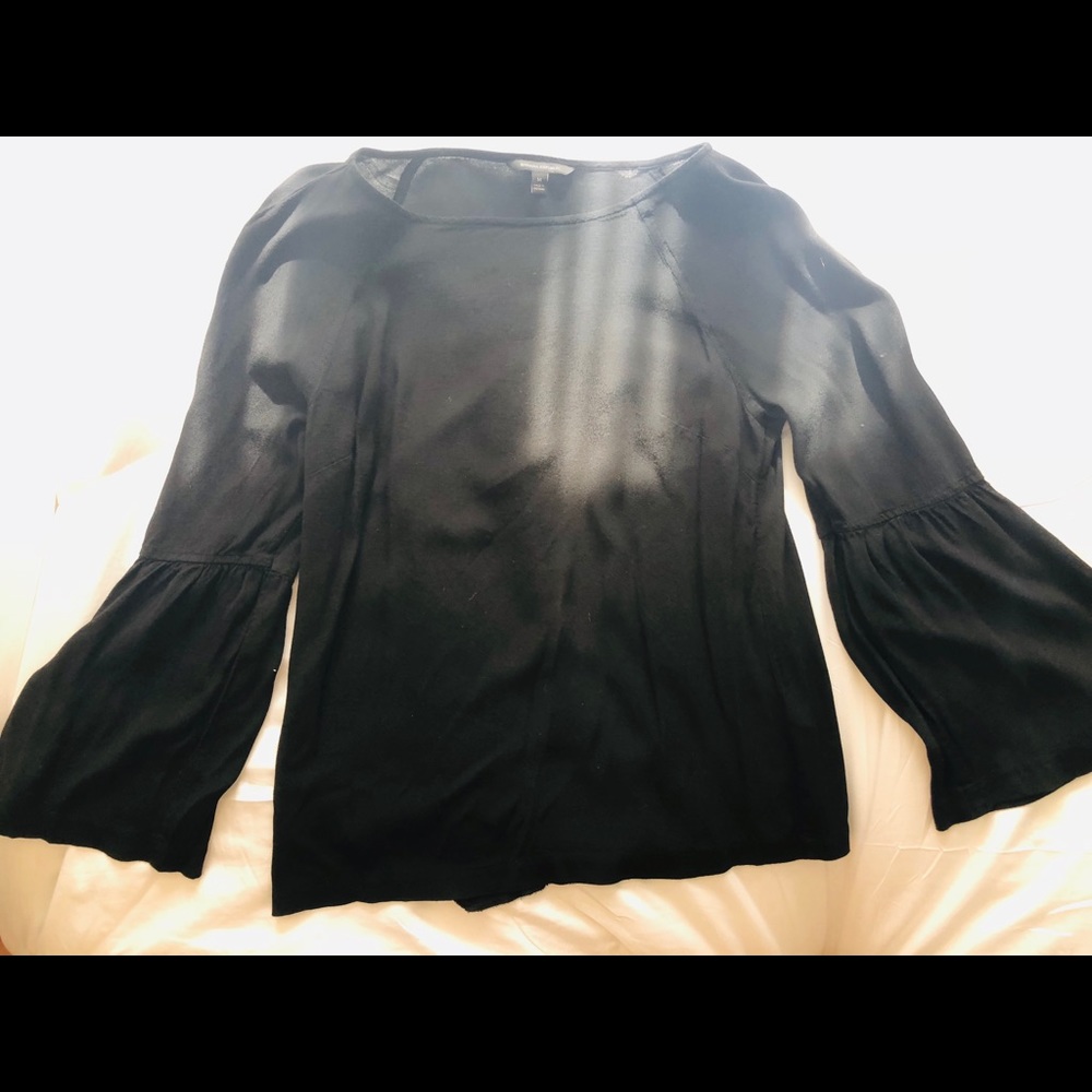 Black Flowy Bananna Republic Blouse